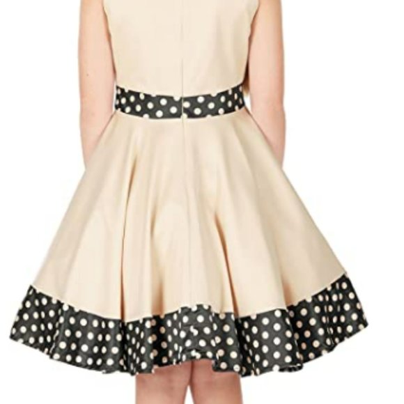 Kids 'Vintage Polka Dot 50's Girls Dress 🤍 NWT - Picture 4 of 8